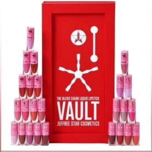 Jeffrey Star Cosmetics: The Blood Sugar Liquid Lipstick Vault of 25pc NIB
